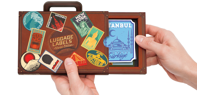 Illustration for article titled Modern Luggage Decals Let You Humblebrag About Your Travels